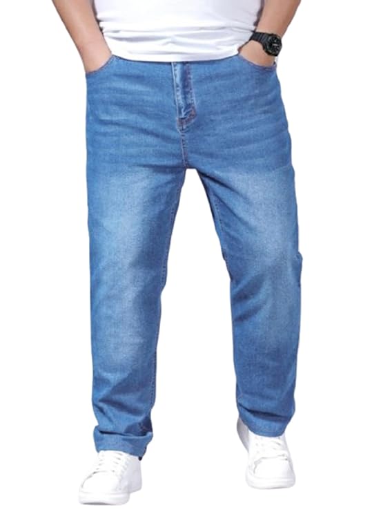 Jeans for Man || Big Size Stretchable Jeans for Men || Smart Fit Regular Fit Jean's Pants for Men's || Cotton Denim Jins Pant for Men:s - Available in Sizes.
