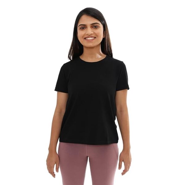 Women's Cotton Regular Fit The Last Tee |Stays New for 750+ Days |10X Durable| Round Neck | T-Shirt | Short Sleeves | Hip Covering | Tee